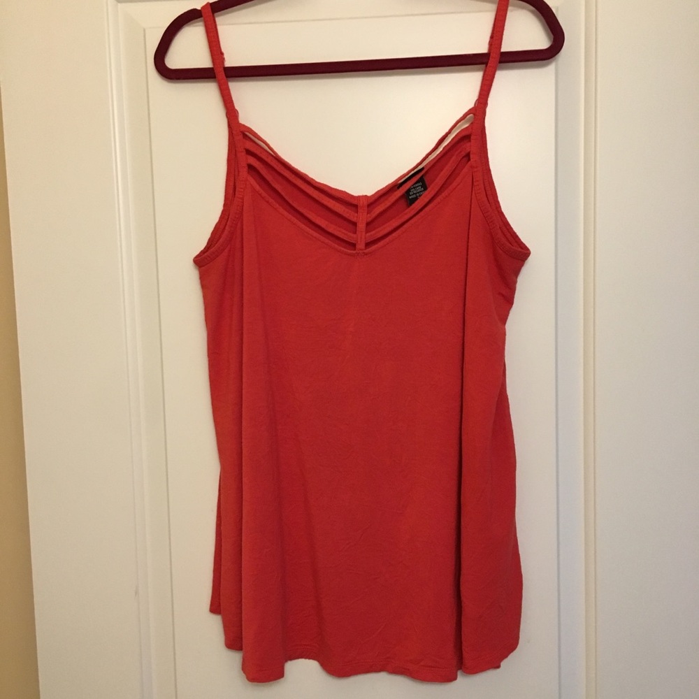 Red Cage Top Torrid Swing Tank